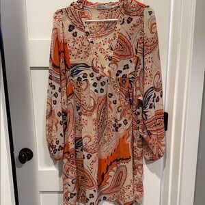 Bailey Blue Vibrant Paisley Dress